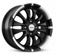 Ronal R59 W7 R16 PCD5x114.3 ET40 DIA76 jet black matt rim lip diamond